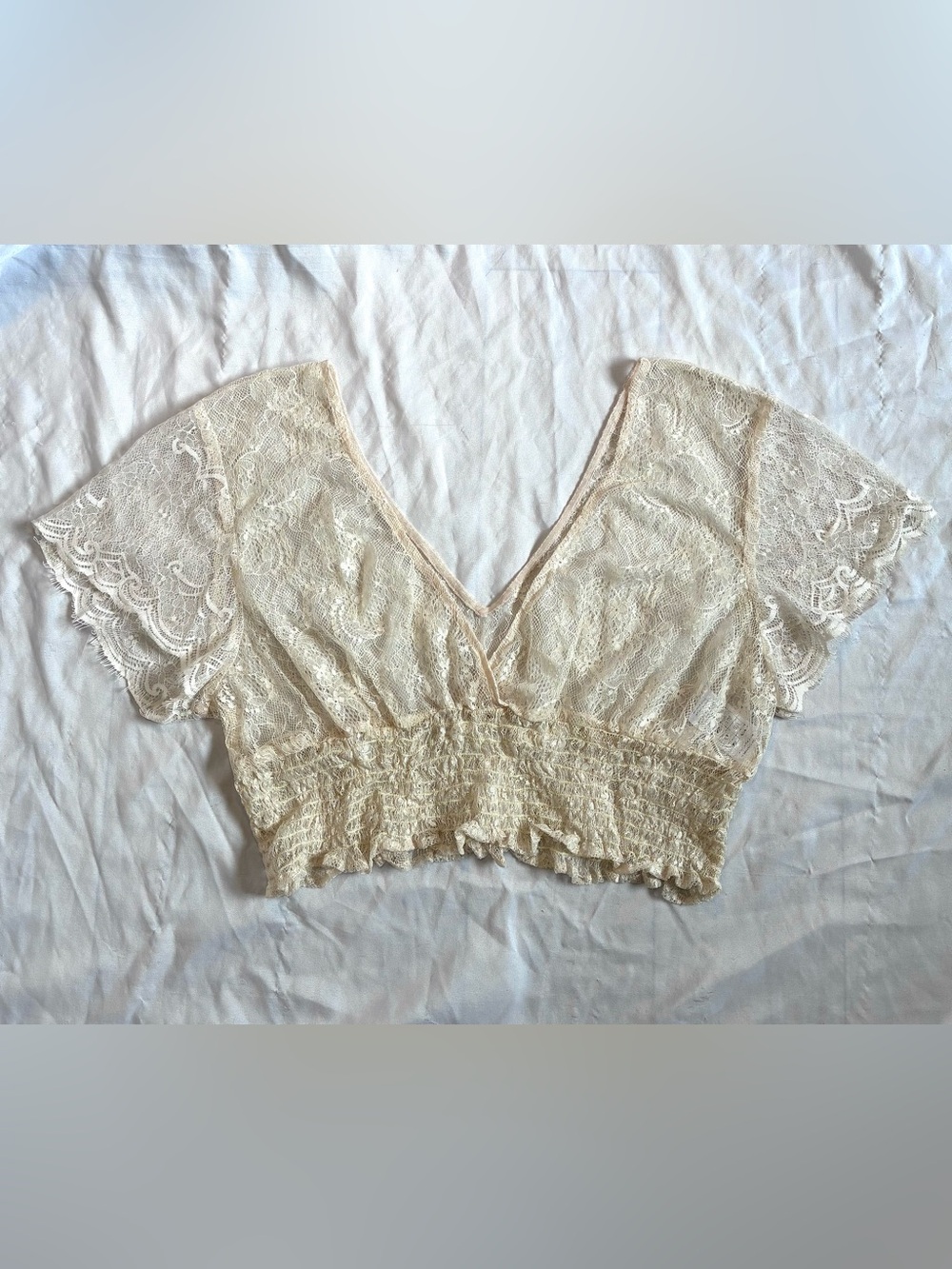 Corset Story Floral Lace Crop Top
